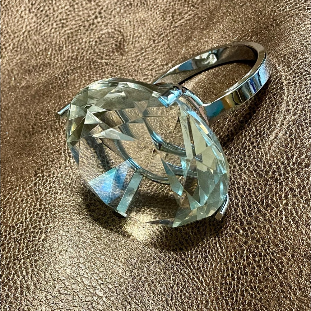 Faux Diamond Ring Paperweight